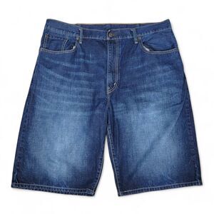 Levi's 569 Shorts Men's 38 Loose Straight Baggy Dark Wash Denim Jorts Y2K Skater